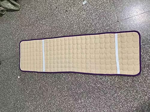 Coussin chaise longue flanelle violette lot de 2 pour banc bois