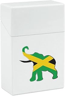 Jamaica Elephant Flag Cigarette Case Waterproof Cigarette Holder Box Portable Flip Open Cigarette Pack