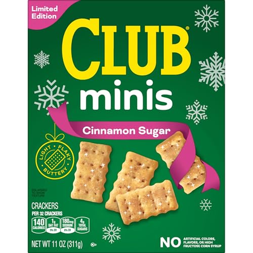 Club Minis Crackers, Spring Snacks, Snack Crackers, Limited Edition, Cinnamon Sugar, 11oz Box (1 Box) (Pack of 2) - image 9