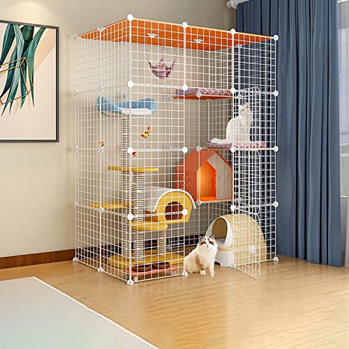 Cage d'intérieur portable pour rongeurs qui résout le manque de place au sol