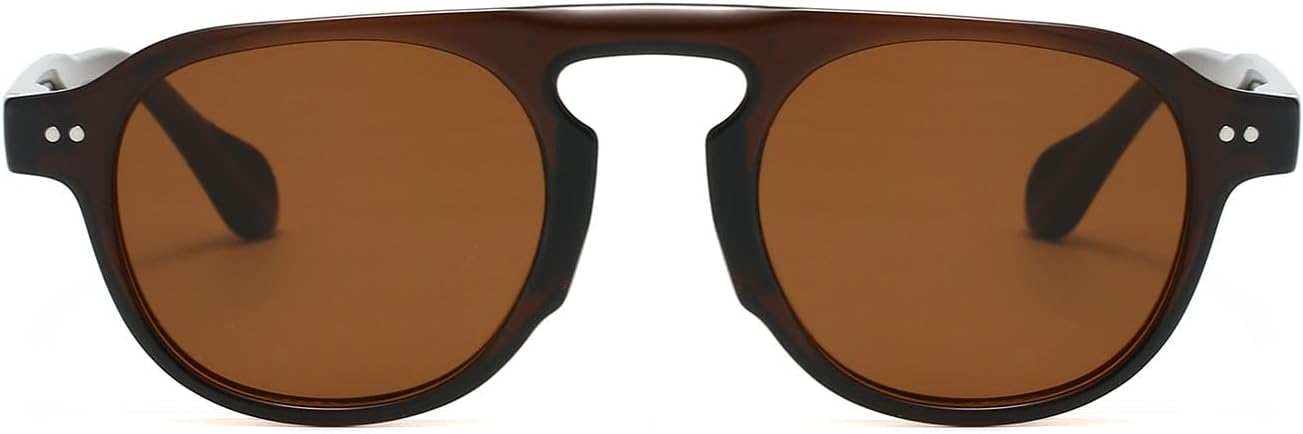 YAMEIZE Retro Small Round Sunglasses - for Women Men Classic Style Glasses Vintage Round Shades UV400 Protection Outdoor - Image 2