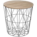 beistelltisch schwarz metall quadratisch Maße: D 39,5 x H. 41 cm. Material der Platte: Holz MDF - Holzfaserplatte. Material des Gestells: Metall. Gewicht: 1,89 kg.