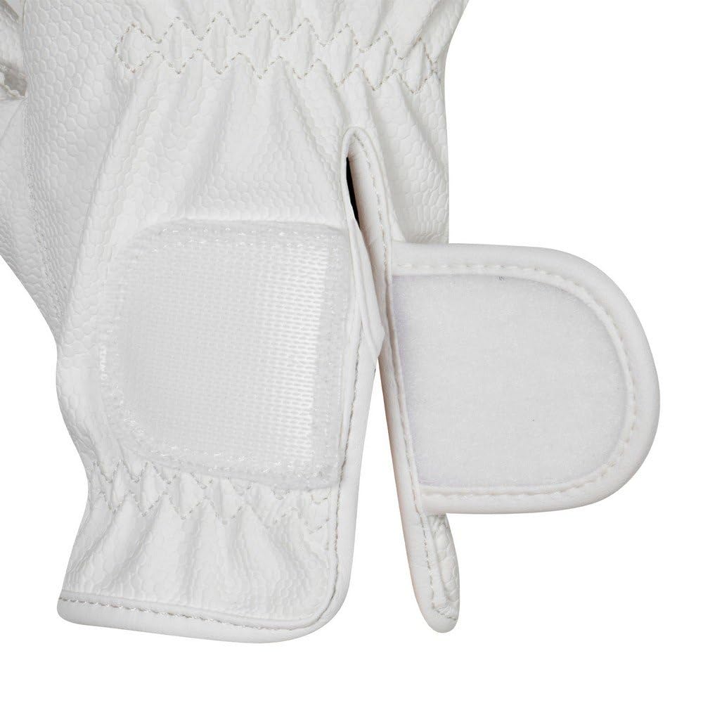 Guanto in Tessuto Tecnico con Glitter S, Bianco