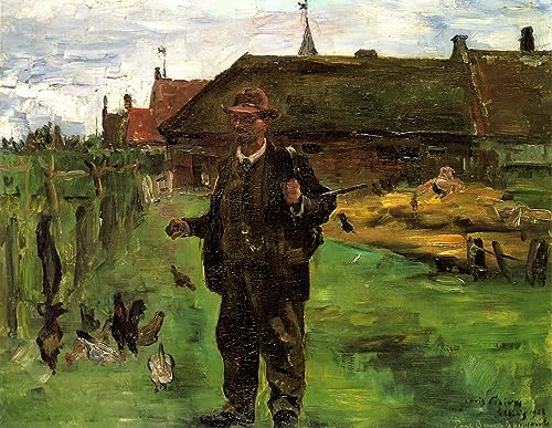 Posters et art Lovis Corinth, tableau portrait du peintre à Sluis, déco murale chambre 60x90
