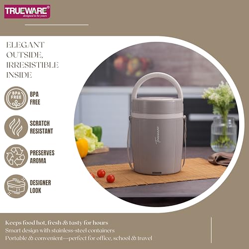 Image of Tureware Electric 4 PU Insulated 4 Stainless Steel Container 450 ML Each Thermoware Electric Lunch Box
