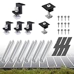 MFLABEL – Solarmodul Halterung Set Kit für 2X Module, 12CM Aluprofil S