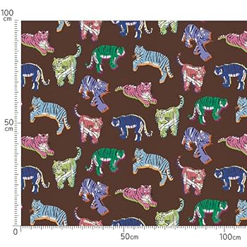 Amazon | nora. ST1215-OX-A 虎柄 動物柄 ポップ グラフィカル