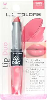 L.A. COLORS Lipgloss & Lipstick Duo, C62216 E...