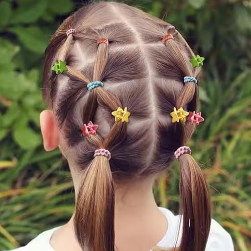 Presilha de Cabelo Infantil, Elástico para Cabelo Infantil DT1241A Kit 40 Peças, Xuxinha de Cabelo I