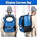 Kioqiear Lacrosse Bag, Large Backpack for All Lacrosse or Field Hockey Equipment - Two Stick Holders and Separate Cleats Shoe Compartment. (Blue)