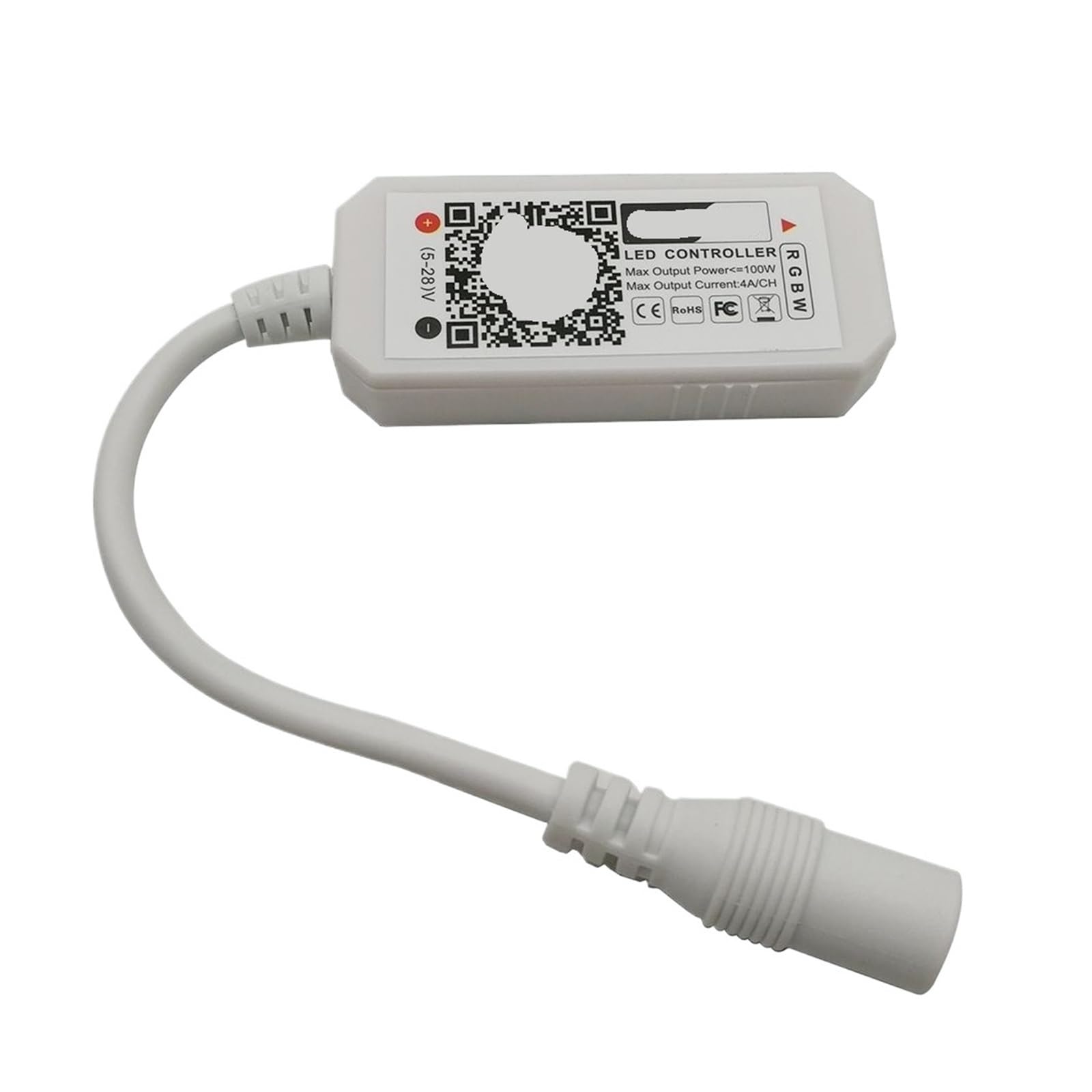 Controlador LED RGBW DC 5-24V con control de voz para tiras de luz de 12V 5050