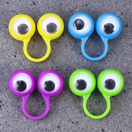 SUPVOX 10 stück Augen Fingerpuppen Augen Finger Spielzeug Party Favor (Zufällige Farbe)