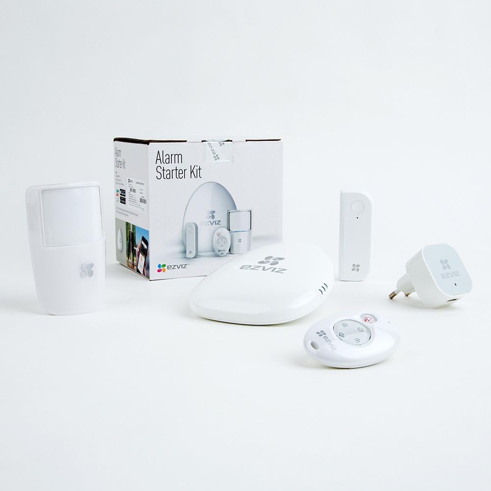 Bеѕt Quаlіtу 🔥 Ezviz Alarm Starter Kit Include Wireless Pet Immune PIR Detect T1 + Open-Close Detector T6 + Internet Hub Alarm A1 + Remote Control K2 (BS-113A)