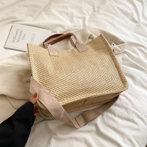 Image of Cherry Tote Bag for Women Canvas Patched Purse Cute Shoulder Bag Multi-Pocket Satchel Handbag for work travel