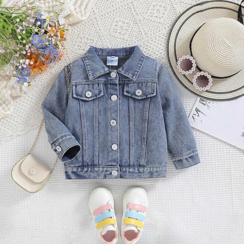 2024 Winter Letter Printed Dnimw Jacket Coat Boys Girls Fall Long Sleeve Letter Embroidered Denim Jacket 2025 New2