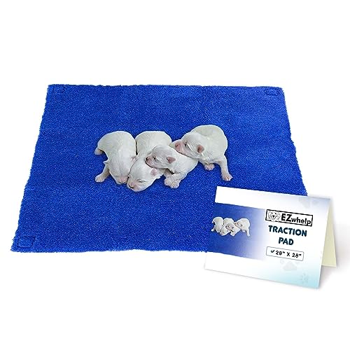 EZwhelp Traction Pad, Soft, Stable, and Washable Whelping-Box Base Mat, Puppy-Pen Floor Protector Pad, 38x38