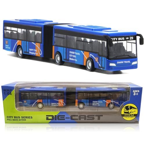 YskerrigToy Spielzeugauto, Mini Bus Auto Zurückziehen Spielzeugauto Bus Modell Mini Spielzeug Auto Buses Spielzeug Trägheits Spielzeugs Fahrzeug Lernspiel Geburtstag Geschenk für Kinder(Blau)