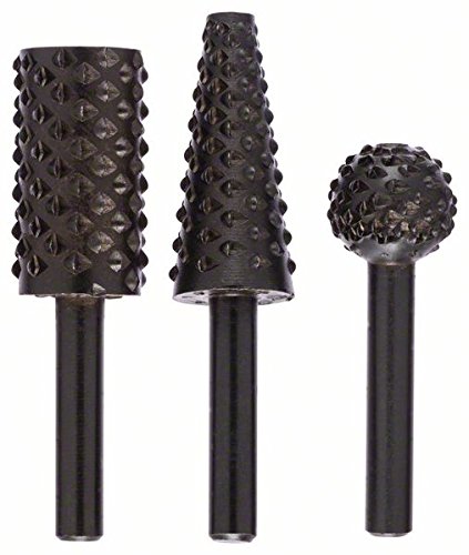 Image secondaire de Bosch Accessories 2609255302 Assortiment de 3 râpes à bois Diamètre 15-6 Longueur 65 mm 15,0 Longueur 60 mm 15,0 Longueur 48 mm