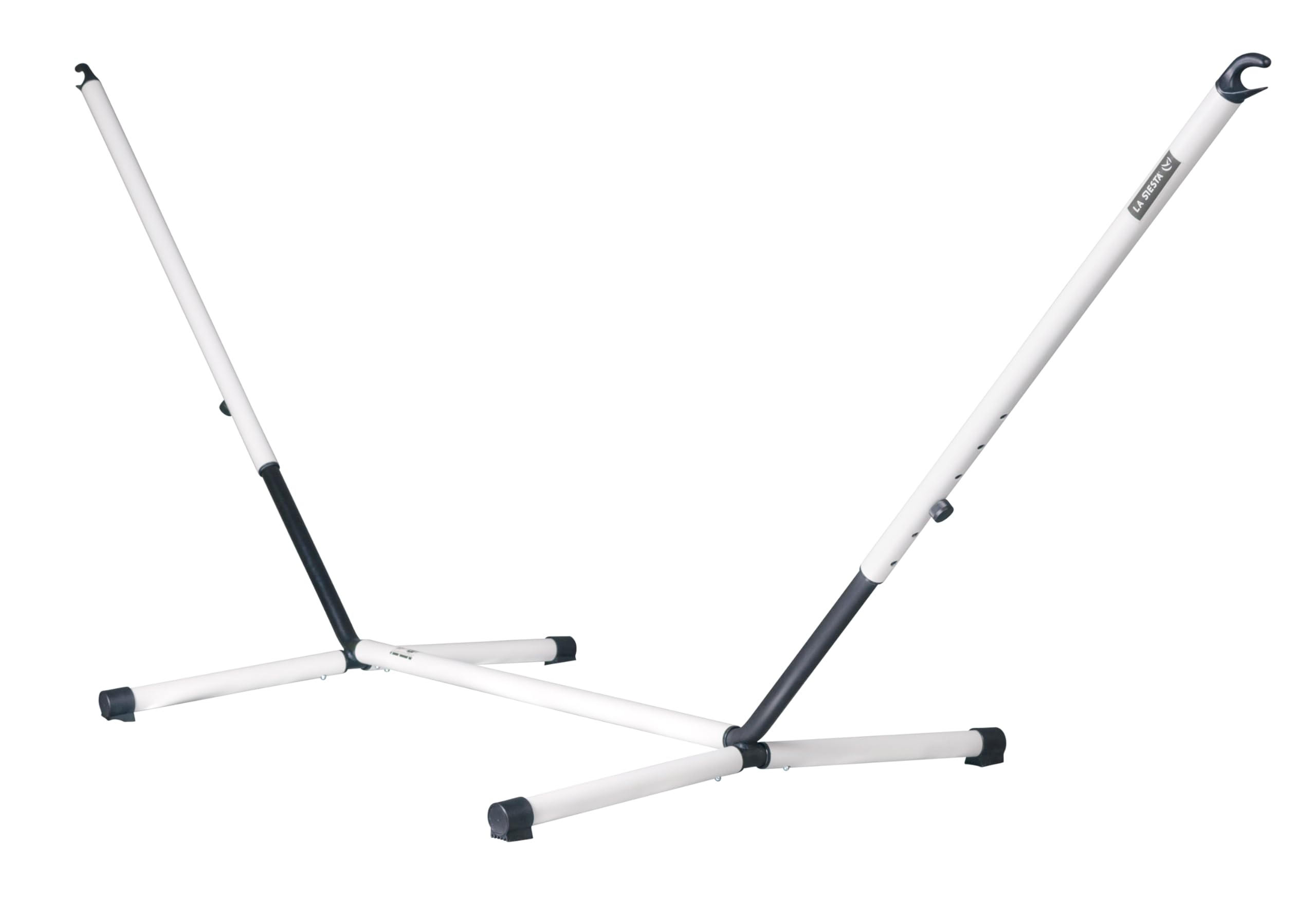 LA SIESTA® Modesta Amaca semplice in cotone biologico e supporto in acciaio, amaca per esterni, interni, amaca portatile con supporto, amaca, 2 posti per giardino, balcone,