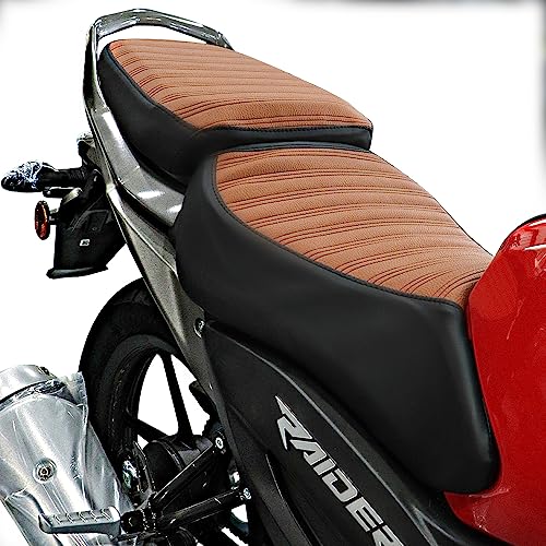 Image of TVS Seat Cover for Sweat Free Comfortable Riding| Nylon Thread Stitching for Strength| Bike Riding Accessories|Heat & UV Ray Protection|Enhanced Tear Resistance
