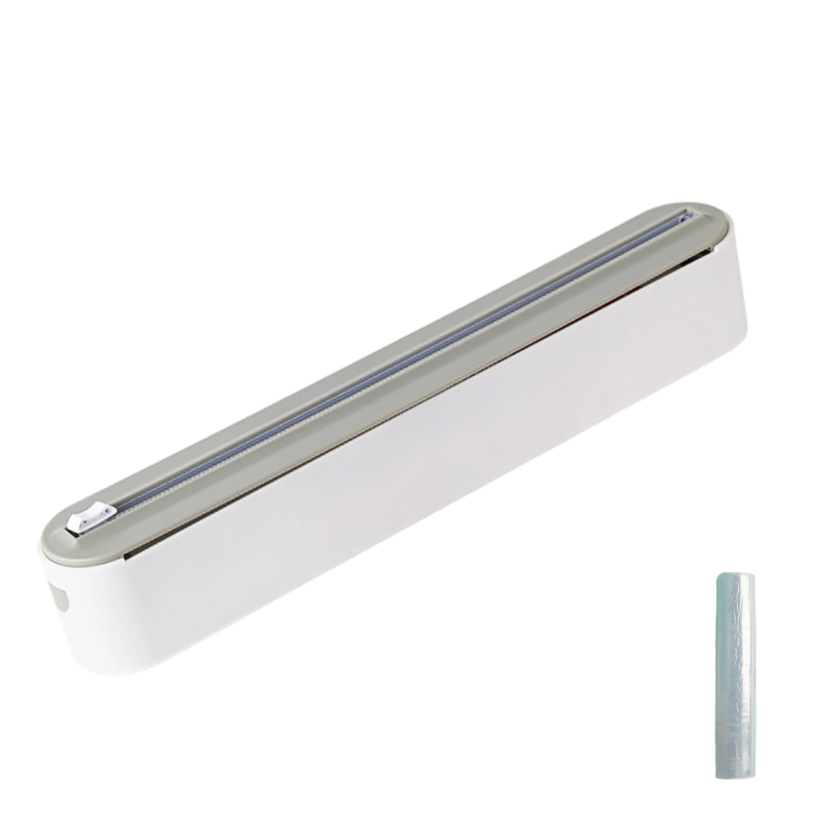 LUCKGONI Food Cling Film Cutter Magnetic Wrap Dispenser with Slide Cutter Tin Foil Stretch Film Organizers Kitchen Tool