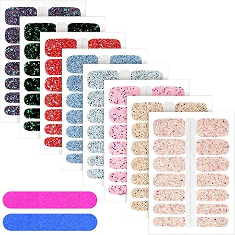 Blulu Glitter Nail Wraps Cover