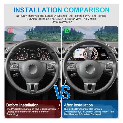 Cuadro digital LCD con odómetro de alta precisión para VW Polo 2009-2016 6