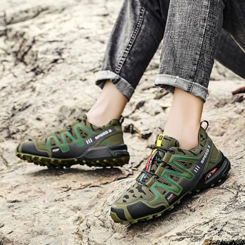 Men's Camo - Print Hiking Sneakers, Durable Outdoor Sports Shoes - Ideal for Mountain Trails, Wilderness Adventures & Daily Commutes 5