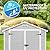 YOFE Resin Shed 6x4.4FT,Plastic Shed with Floor,Outdoor Storage Shed with Floor for Garden Tool,Waterproof Outdoor Resin Shed,Lockable Doors for Patio,Yard,Lawn (Gray)