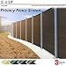 BOUYA Brown Privacy Fence Screen 6' x 50' Heavy Duty for Chain-Link Fence Privacy Screen Commercial Outdoor Shade Windscreen Mesh Fabric with Brass Gromment 160 GSM 88% Blockage UV -3 Years Warranty