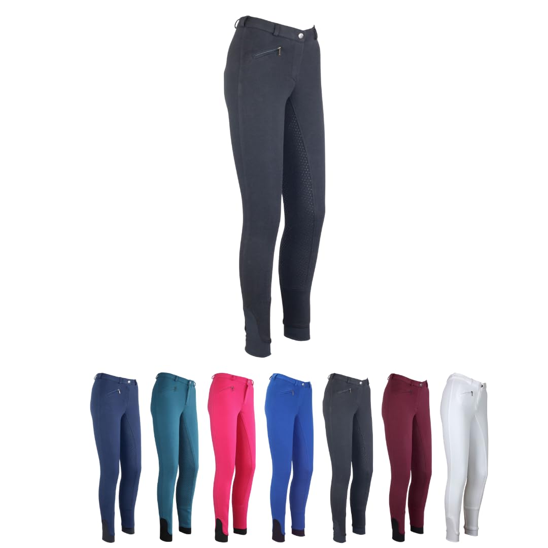 RL24 - Kinder-Reithose Flex Basicline | Reiterhose für Mädchen & Jungen | Silikon-Vollbesatzreithose | hautfreundlich, atmungsaktiv & elastisch | Reitleggings für Kinder | Unisex Reitbekleidung