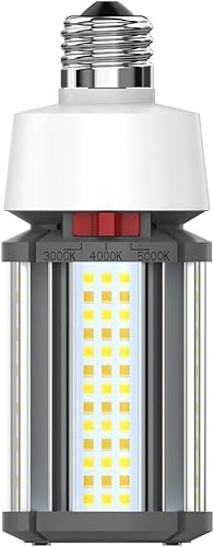 Miniatura 3 de Satco ColorQuick - Lámpara de repuesto LED de base media seleccionable CCT de 18 W en estilo utilitario, 6.22 pulgadas de longitud y 2.36 pulgadas