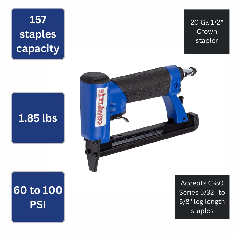 Complete C-8016S ProGrade - Cucitrice per tappezzeria, 20 gauge per punti metallici da 1/2", serie 80