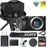Sony Alpha A6100 Mirrorless Camera, Black Pro Bundle