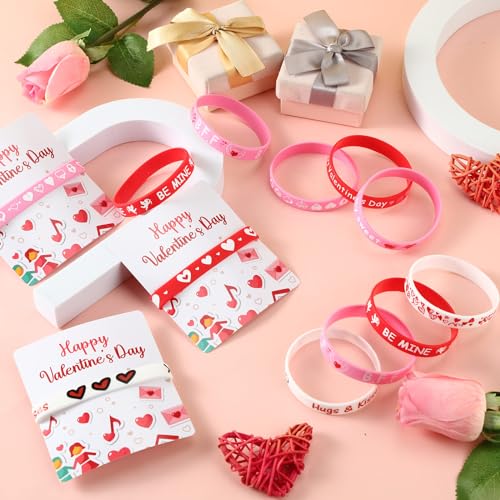 Bracelets en silicone Saint-Valentin pas cher lot de 100 pour petits prix classe - 3