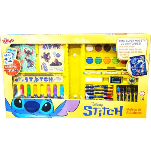Toyng - Disney - Estojo de Atividade Stitch - Kit de Pintura