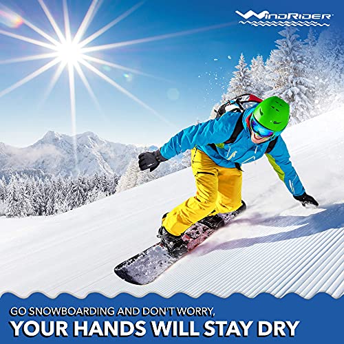 Windrider Rugged Waterproof Winter Gloves | Touchscreen Compatible | Cordura Shell, Thinsulate Insulation | Ice Fishing, Skiing, Sledding, Snowboard | For Women Or Men #TOP6