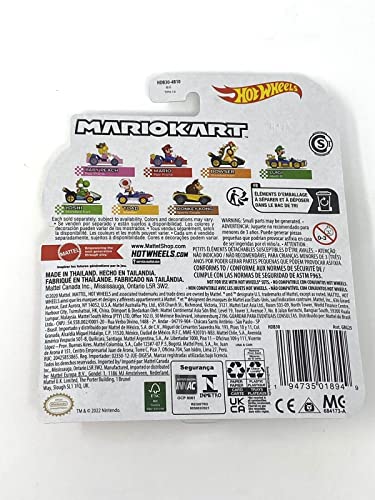 Hot Wheels Mario Kart Vehículo de Juguete Baby Peach Pipe Frame miniatura 4
