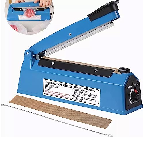 La Mejor Lista de Selladores . 40 Qzgyoool Sellador de Bolsas, 20CM Sellador de Bolsas Maquina, Máquina de Envasado de Termosellado a Presión Manual para Bolsas de Plástico Almacenamiento Hogar, Sellado, a...