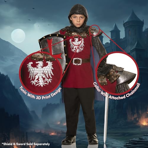 Disfraz Completo Guardia Medieval para Niños Talla M miniatura 3