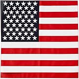 [HAV-A-HANK] ハバハンク MADE IN USA 55cm×55cm ペイズリー ヴィンテージ バンダナ 星条旗 スカーフ ハンカチ アメリカ製 ＜アメリカ 1枚＞