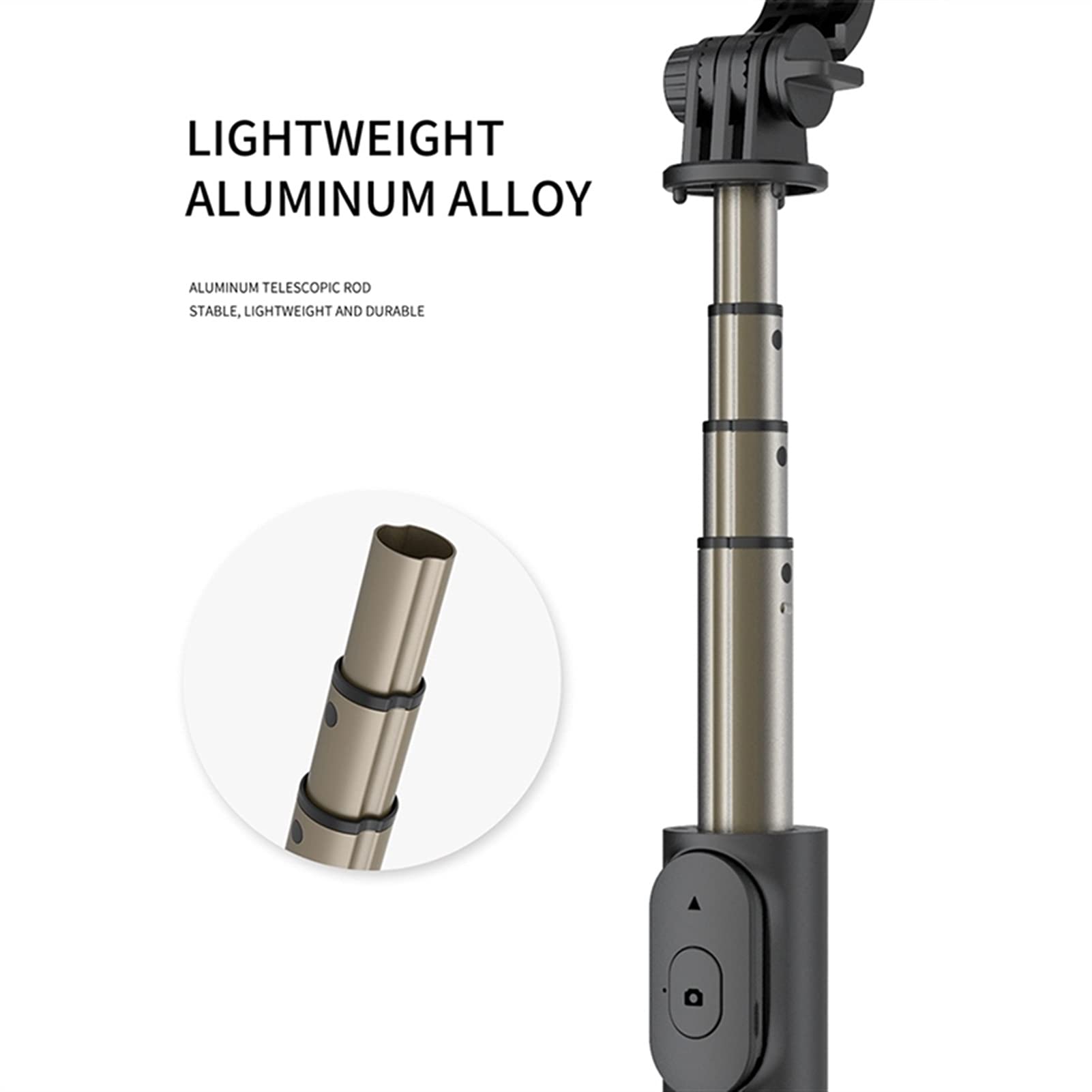 SCRUBY 3 in 1 Wireless Bluetooth Selfie Stick Pieghevole Mini Treppiede Monopiede Espandibile