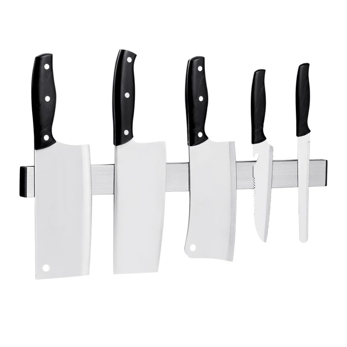 Porte couteau magnétique mural en inox de 50cm pour cuisiner avec plaisir
