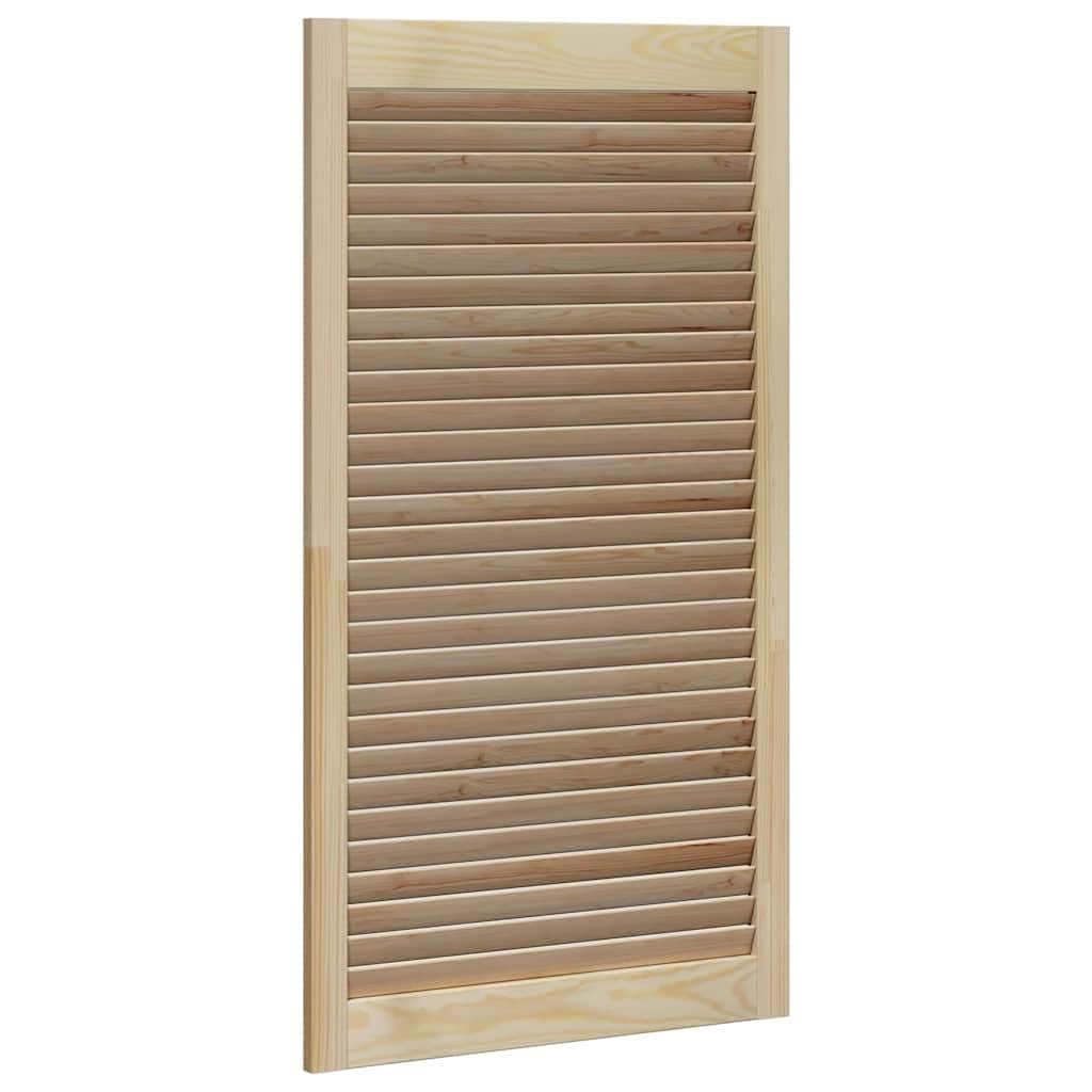 Anta armadio 2 pezzi naturale 110 x 2,1 x 59,5 cm in legno di pino massello per mobili, cucina e bagno, facile montaggio, anta resistente, ideale per ristrutturazione e sostituzione