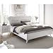 DANSMAMAISON Lit 180x200 Bois Blanc - Lady - L 206 x l 205 x H 110 cm