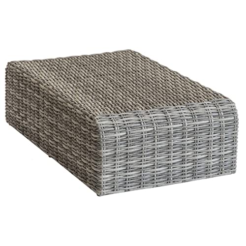 Pouf De Jardin En Résine Tressée Moorea . 105 X H. 30 Cm Ombre - vue 4