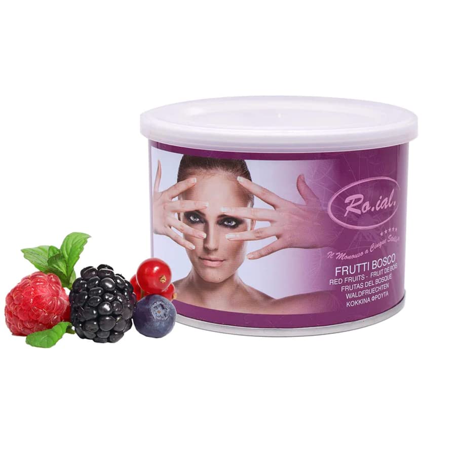 BARATTOLO DA 100 ML CERA DEPILAZIONE ROIAL 6 BARATTOLI DA 400 ML (FRUTTI DI BOSCO)