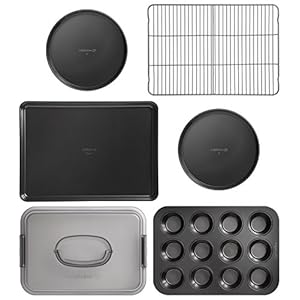 Calphalon Signature Nonstick Bakeware Set, 6-piece, 2000601 Calphalon Signature Nonstick Bakeware Set 6 piece 2000601