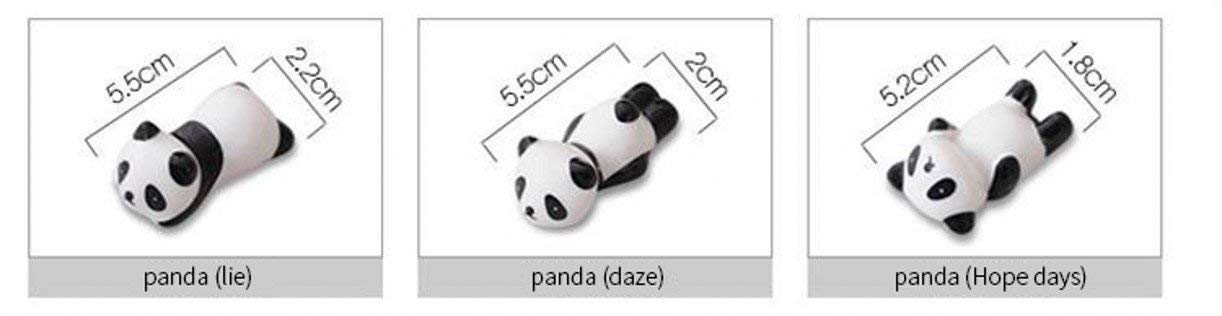 Amosfun Porta Bacchette Forma di Panda in Ceramica Accessori da Tavola Decorazione da Tavola Contenitore per Bacchette Forchette e Cucchiai