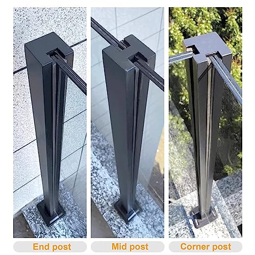 Abrazaderas de vidrio sin taladrar para escaleras y cubiertas 4